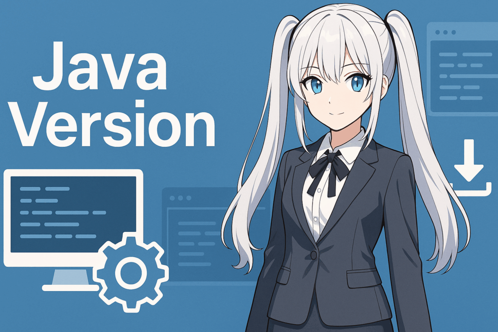 Pantalla de selección de versión de Java en Linux